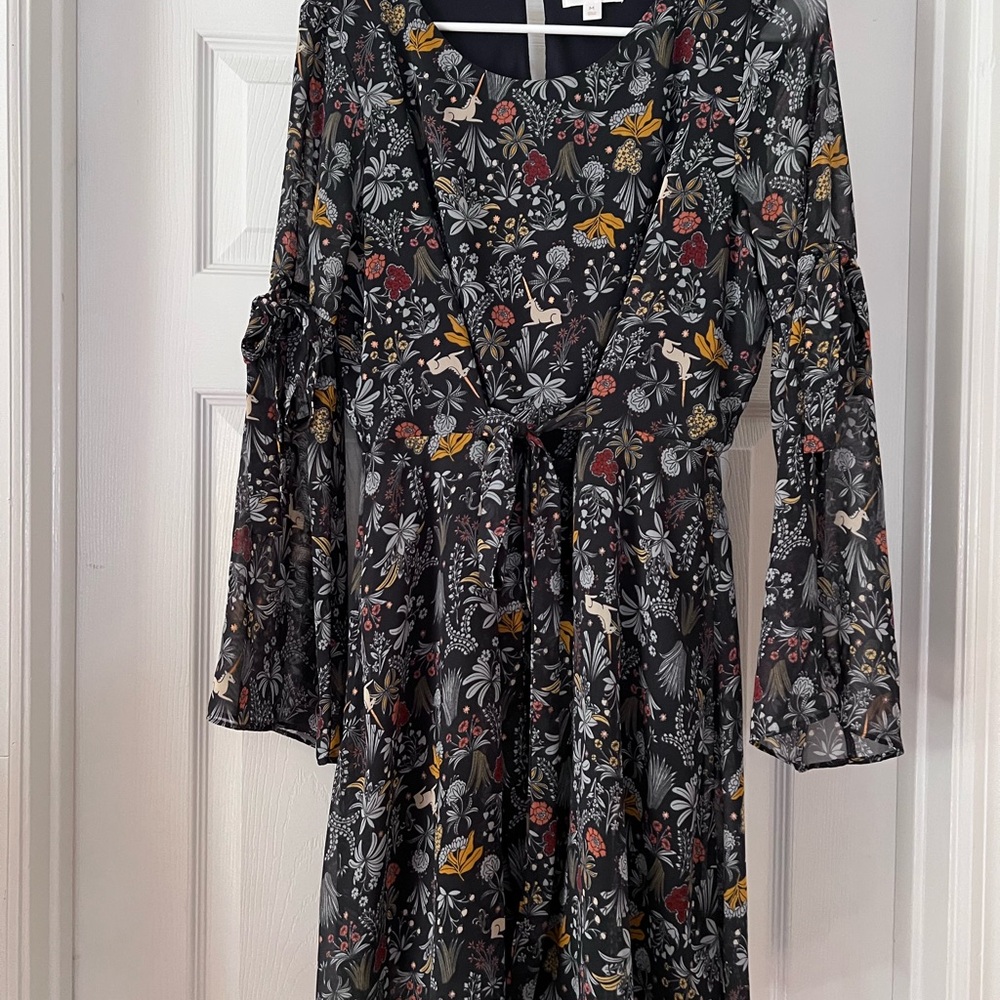 LaFloral Black Dress